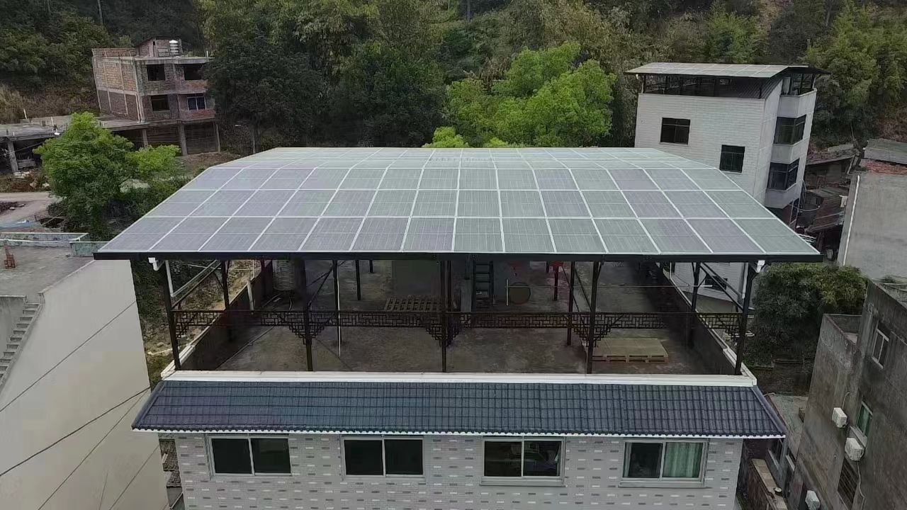 长沙15kw+10kwh自建别墅家庭光伏储能系统